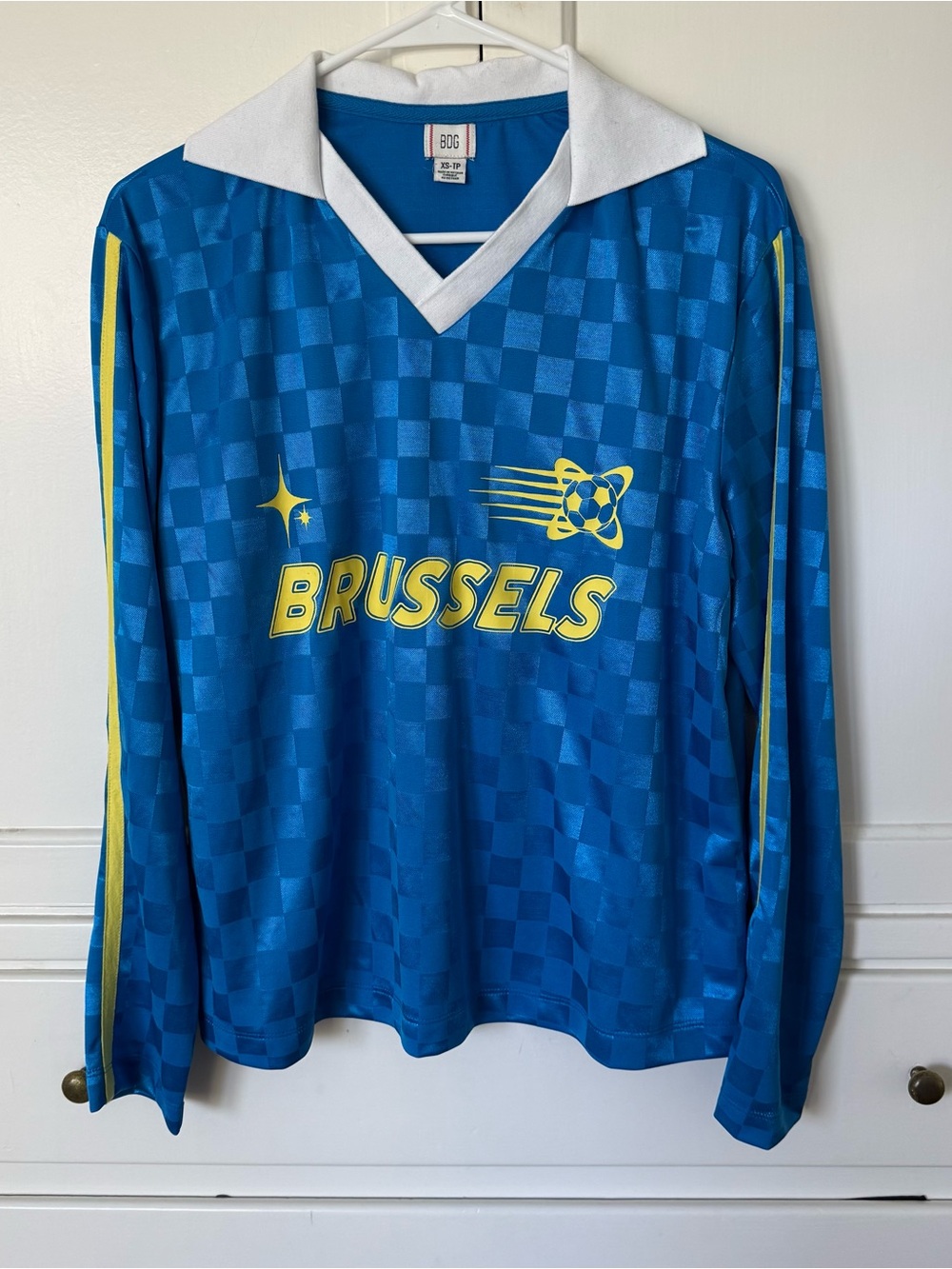 BDG Kane Brussels Soccer Jersey Graphic Long Sleeve Tee